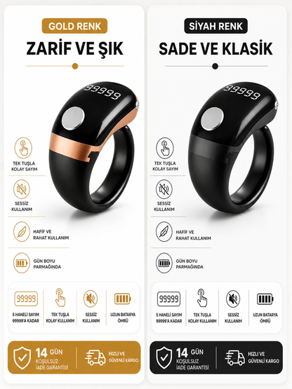 EMORA Zikir matik Dijital Zikir Sayacı Yüzük